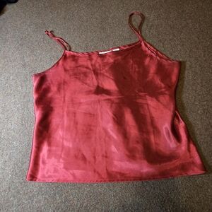 Jacklyn Smith Red Cami Size XL Some Armpit Staining